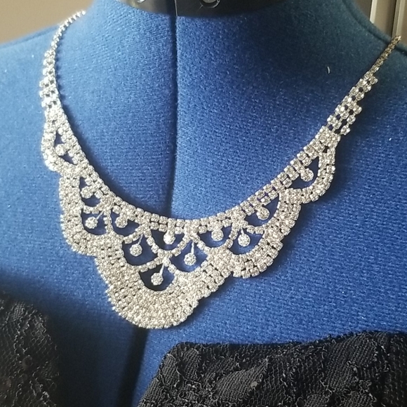 Australian crystal bridal necklace and earrings BN - Picture 7 of 8